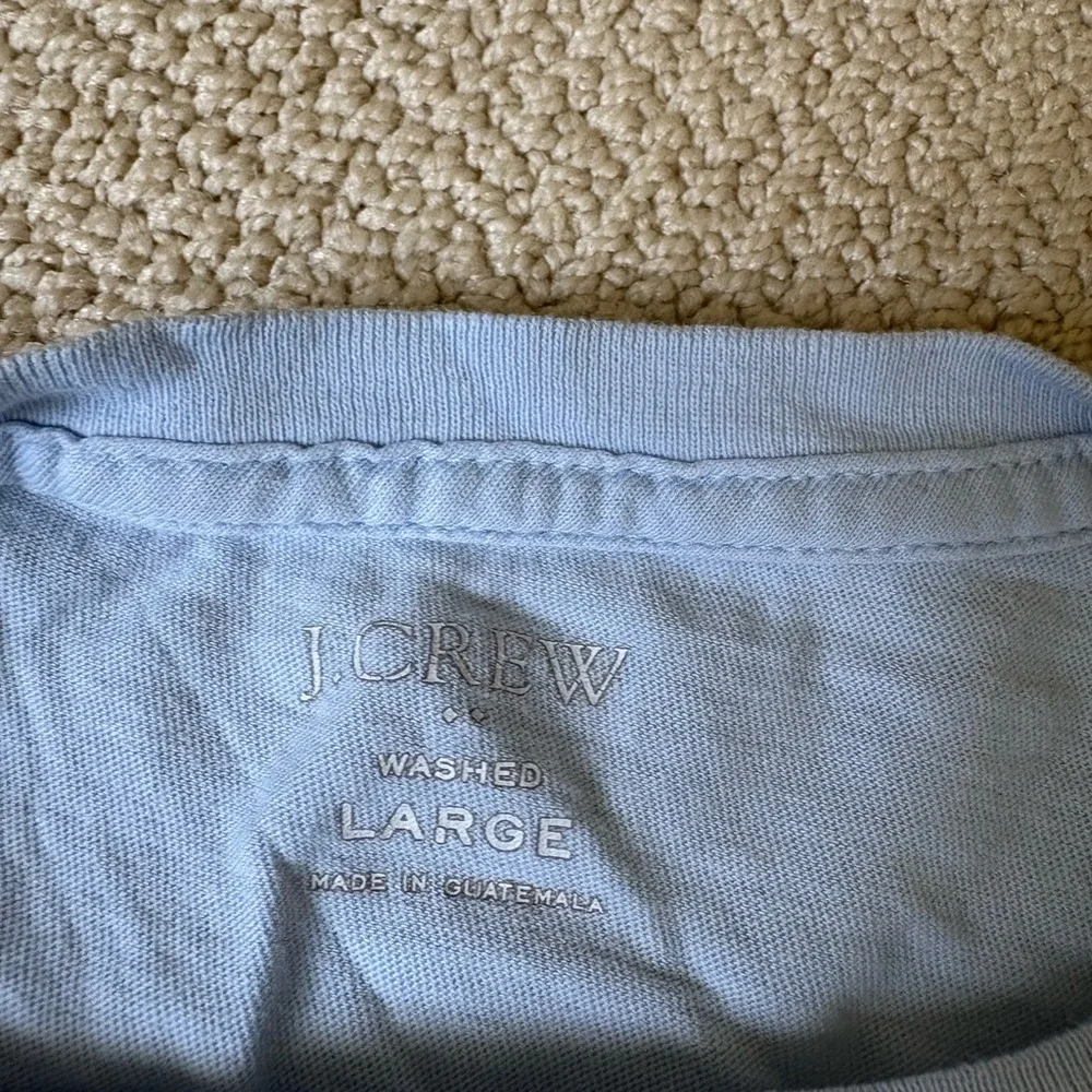 J. Crew Washed Blue Polo Shirt